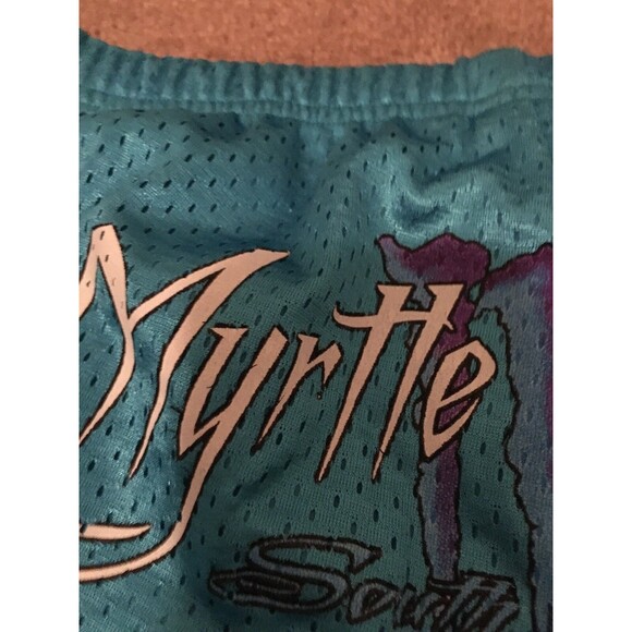 EXIST Women's Juniors Mesh Mini Shorts Active MYRTLE BEACH S.C. Size L Blue - Picture 9 of 12